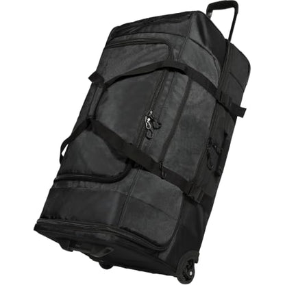 REDCAMP 33" Large Rolling Duffle Bag with Wheels and Handle for Travel, 90L - size: 33" Black