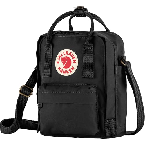 Fjallraven Kanken Sling Crossbody Bag, Compact Lightweight Shoulder Pack for Travel and Everyday Carry - color: Black