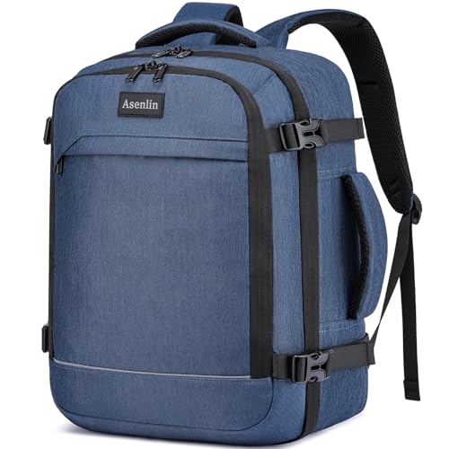 30L Travel Backpack For Women Men Flight Approved Carry-On Laptop Blue - color: Blue-15, size: 15-inch
