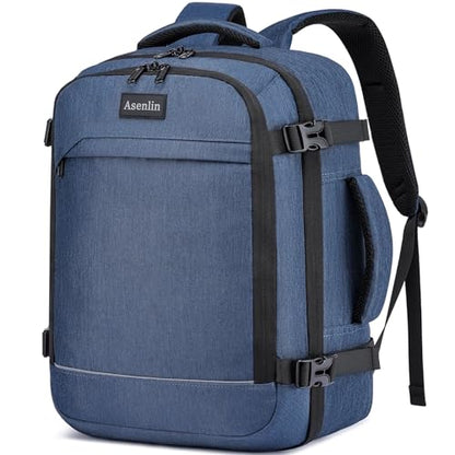 30L Travel Backpack For Women Men Flight Approved Carry-On Laptop Blue - color: Blue-15, size: 15-inch