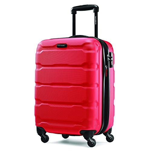 Samsonite Omni PC Hardside Expandable Luggage with Spinner Wheels, Carry-On 20-Inch, Red - color: Red, size: Carry-On 20-Inch