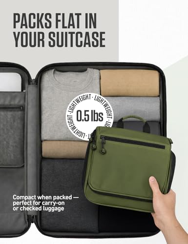 VENTURE 4TH Hanging Travel Toiletry Bag, 18 Compartments - Forest Green - color: Forest Green