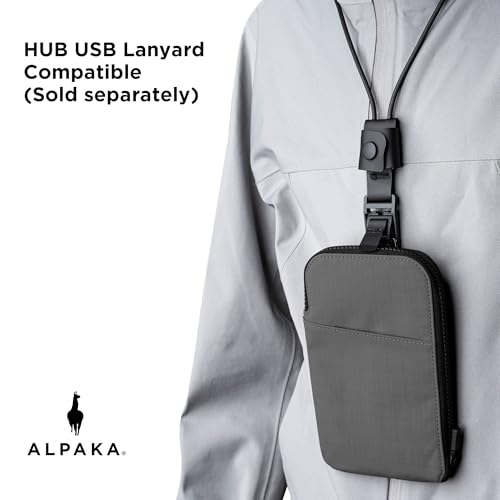 ALPAKA Zip Travel Wallet RFID Blocking Passport Holder Grey - color: Grey