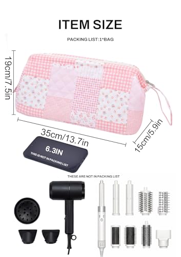 TeeYee Hair Tools Travel Bag for Dyson Airwrap Quilted Toiletry Bag - color: Boho