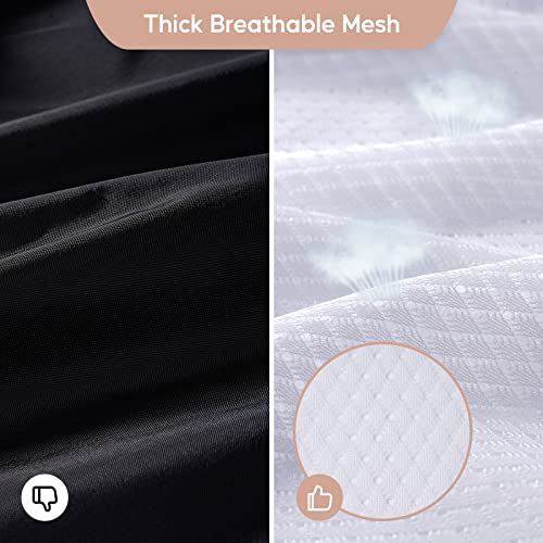 Meowoo 4Pcs Large Mesh Laundry Bag, 24×36inch - color: White-4pcs, size: 24x36 inch