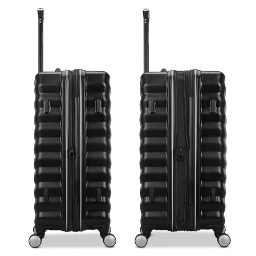 Samsonite Hard-Sided 20-Inch Lightweight Carry On Expandable Element Suitcase: Durable, 360° Spinner Wheels, Adjustable Telescopic Handle, TSA-Approved Lock - Captains Blue - color: Captains Blue, size: 20-Inch Carry-On