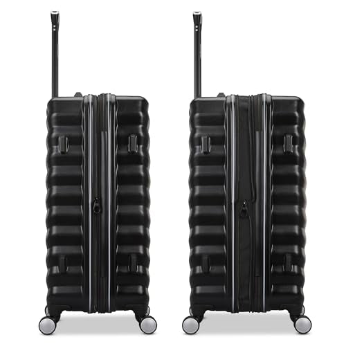 Samsonite Hard-Sided 20-Inch Lightweight Carry On Expandable Element Suitcase: Durable, 360° Spinner Wheels, Adjustable Telescopic Handle, TSA-Approved Lock - Captains Blue - color: Captains Blue, size: 20-Inch Carry-On