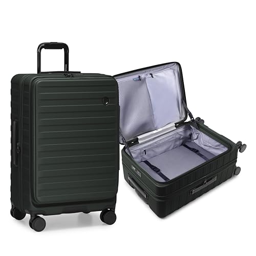 Traveler's Choice Novia Top Opening Expandable Polycarbonate Luggage with Spinner Wheels, Green, 25-Inch Medium - color: Green, size: 25-Inch Medium