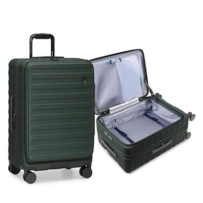 Traveler's Choice Novia Top Opening Expandable Polycarbonate Luggage with Spinner Wheels, Green, 25-Inch Medium - color: Green, size: 25-Inch Medium