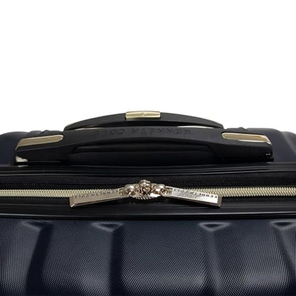 Kenneth Cole REACTION Madison Square Lightweight Hardside Chevron Expandable Spinner Luggage, Navy, 2-Piece Set (20" & 28") - color: Navy, size: 2-Piece Set (20" & 28")