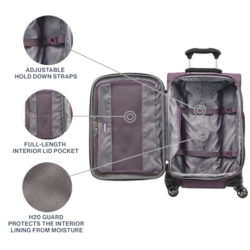 Travelpro Softside Carry-On with Front Pocket Tourlite, 21", Purple - color: Deep Purple, size: Carry-On 21-Inch