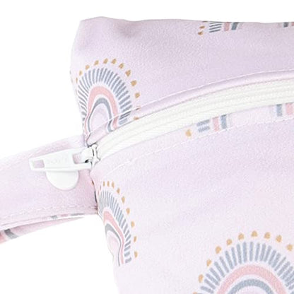 Happy Flute 3 Set Wet Bag Storage Bag Waterproof Washable for Baby - color: Leaf