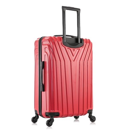 InUSA VASTY 24-Inch Medium Hardside Spinner Luggage Lightweight Red - color: Red, size: 24 Inch