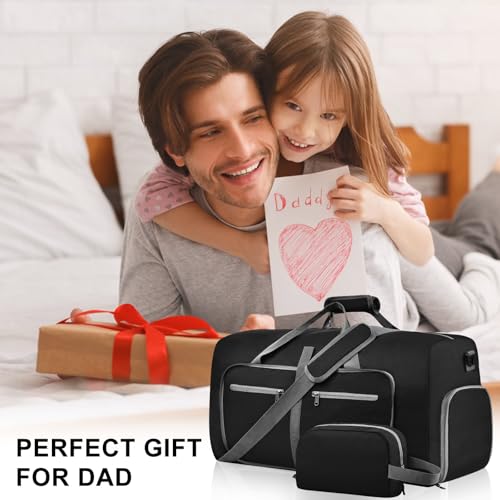 Felipe Varela Foldable Duffle Bag for Travel Weekend Overnight Gym Camping - color: A Black, size: 85L