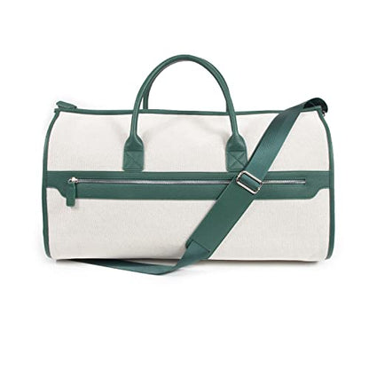 Capri 2 -n-1 Garment and Duffel Bag - Convertible, Carry-On, Travel, For Suits, Tuxedos, Dresses, and more - color: Green