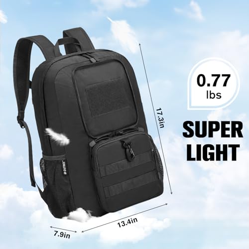 G4Free 30L Packable Lightweight Backpack for Hiking Travel, Foldable Daypack Water Resistant for Men Women(Black)