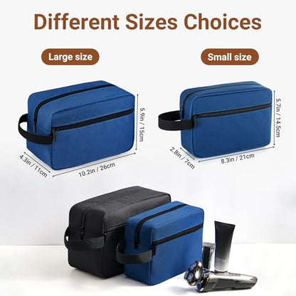 Elviros Hanging Toiletry Bag, Lightweight Travel Dopp Kit, Large, Navy Blue - color: Navy Blue, size: Large