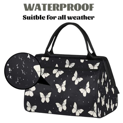 Butterfly Weekender Overnight Bag for Women Travel Gym Sport - color: D 016