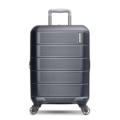 American Tourister Stratum 2.0 Carry-On Luggage, Expandable Hardshell Suitcase with Spinner Wheels, Ergonomic Handle Grip, Durable ABS Shell, Large Zipper Pulls, Max Capacity Interior - Charcoal - color: Charcoal, size: 20-Inch Carry-On
