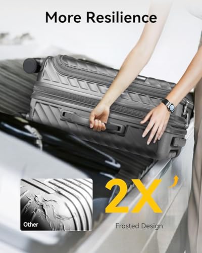 LUGGEX Front Compartment Carry On Set, Gunmetal, 20" + Tote - color: Gunmetal