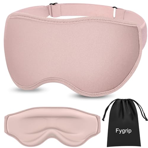 Fygrip 3D Eye Mask Sleep Mask for Men & Women, Pink - color: Pink