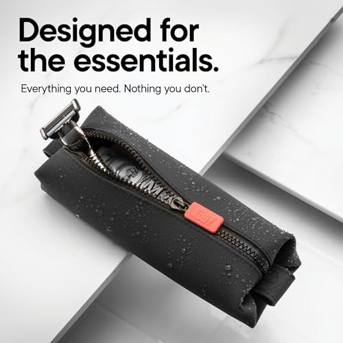 TOOLETRIES The Koby Dopp Kit Toiletry Bag- Mini 8.5" x 2.75" x 2", Charcoal - color: Charcoal, size: Mini 8.5” x 2.75” x 2”