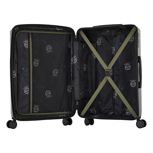Wrangler ATG Trailway Expandable Hardside Luggage, Winter Moss, 22" Carry-On - color: Winter Moss