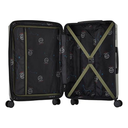 Wrangler ATG Trailway Expandable Hardside Luggage, Winter Moss, 22" Carry-On - color: Winter Moss