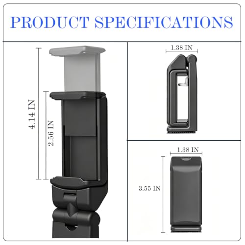 Universal in Flight Airplane Phone Holder Mount. Hands Free Viewing with Multi-Directional Dual 360 Degree Rotation. Pocket Size Must Have Airplane Travel Essential Accessory for Flying