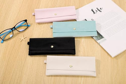 Soft Eyeglass Bag for Men Women Sunglasses Pouch Portable Dutch Velvet Cloth Eyewear Case - color: Light Pink