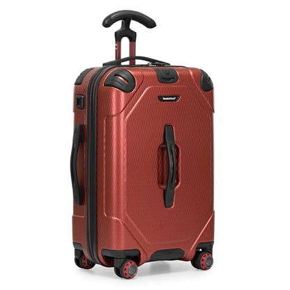 Traveler's Choice Maxporter II Polycarbonate Hardside Trunk with Spinner Wheels, Red, 22-Inch Carry-on Luggage - color: Red, size: 22-inch Carry-on Luggage