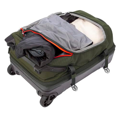 Eddie Bauer Expedition Rolling Duffel Bag with Wheels - Dark Thyme, 22" - color: Dark Thyme, size: 22" (Carry-On)