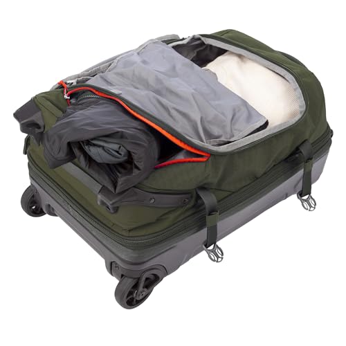 Eddie Bauer Expedition Rolling Duffel Bag with Wheels - Dark Thyme, 22" - color: Dark Thyme, size: 22" (Carry-On)