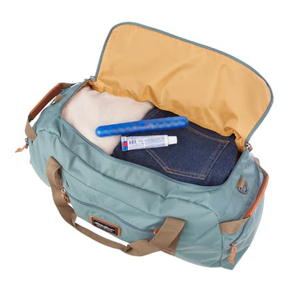 Eddie Bauer Bygone Duffel | Travel | Lightweight | Durable | Rugged Polyester/Nylon | U-Shaped Main Compartment - color: Dragonfly, size: 45L