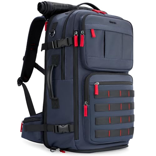 Gonex Travel Backpack, 40L Expandable Carry On, 3-in-1 Convertible - color: Dark Blue