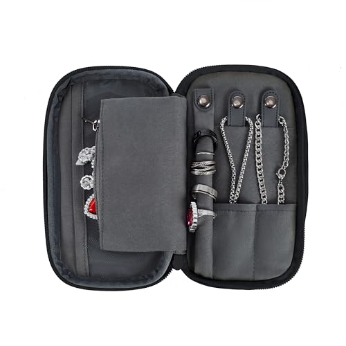 Travelon 2-in-1 Jewelry & Tech Organizer - color: Black