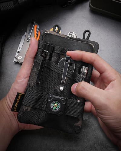 VIPERADE VE1 Pocket Organizer EDC Pouch for Men EDC Organizer Daily Carry - color: Grey