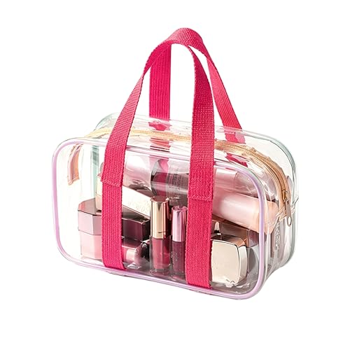Macaron Jelly Clear Makeup Bag,TSA Approved Travel Toiletry Bag