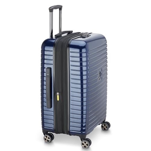 DELSEY PARIS Cruise 3.0, 24 Inch Checked-Medium Luggage, Deep Sea Navy - color: Deep Sea Navy, size: Checked-medium