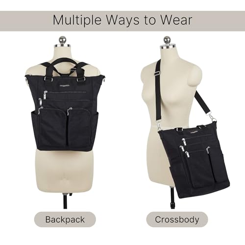 Baggallini womens All Set 3 in 1 Tote BackpackAll set 3 in 1 Backpack - color: Sterling Shimmer