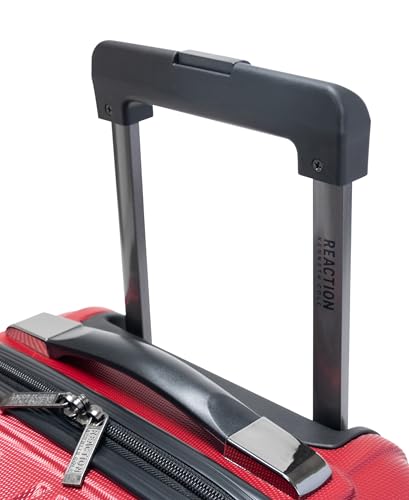 Kenneth Cole REACTION Out of Bounds Lightweight Hardshell 4-Wheel Spinner Luggage, Scarlet Red, 28-Inch Checked - color: Scarlet Red, size: 28-Inch Checked