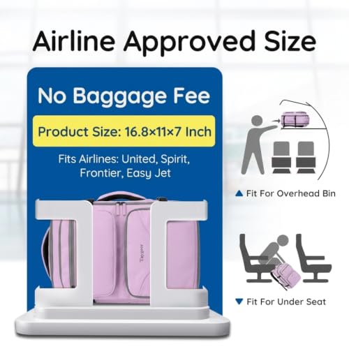 Taygeer Travel Backpack, Luggage Backpack with 15.6inch Laptop Compartment - color: Orchid Purple