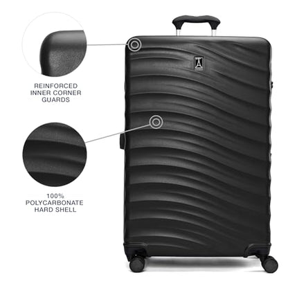 Travelpro Maxlite Air V2 Hardside Expandable Checked, Black, 28-Inch - color: Black, size: Checked Large 28-Inch