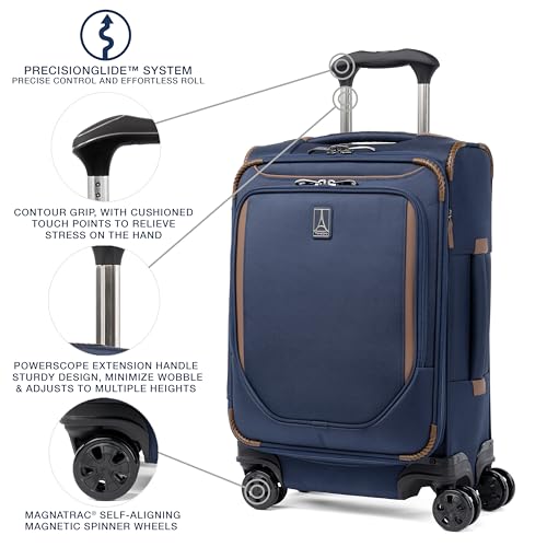 Travelpro Crew Classic Softside Carry-On Luggage, Blue, 20-Inch - color: Patriot Blue