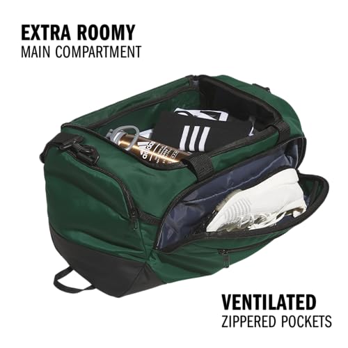 adidas Defender 5 Duffel Bag for Sports, Gym and Travel, Team Dark Green, OSFA | Premium, Sports, Gym, Travel - color: Team Dark Green/Small 42L, style: Small 42l