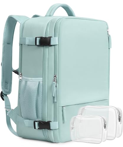 Beraliy Travel Backpack for Women, TSA Carry On Backpack Airline Approved - color: Mint Green, size: Large