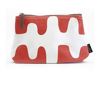 MAIKA Recycled Canvas Travel Pouch - color: Echo Tangerine, size: Small