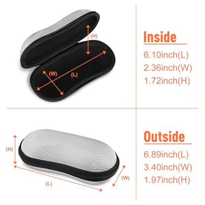 FINTIE Sunglasses Case, Hard EVA Shell Shockproof Sport Glasses Case - color: Grey