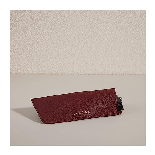 OLETHA Soft Glasses Case for Sunglasses, Readers & Eyeglasses, 2 Pack - color: Red