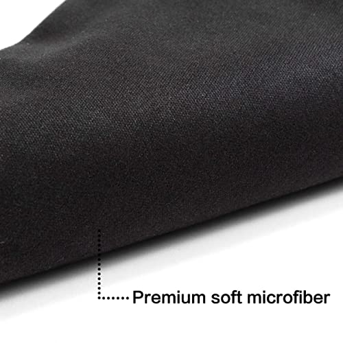 TRIUMPH VISION Glasses Case Soft Eyeglass Case Sunglass Pouch Cloth 3 Pack - color: Zh-5 Pack (Black)
